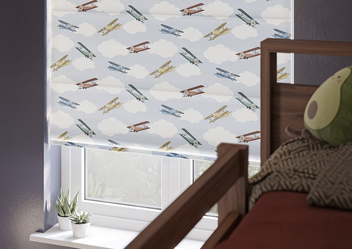 Flying Ace, Rainbow - Twist&Fit Roman Blind - Image 5